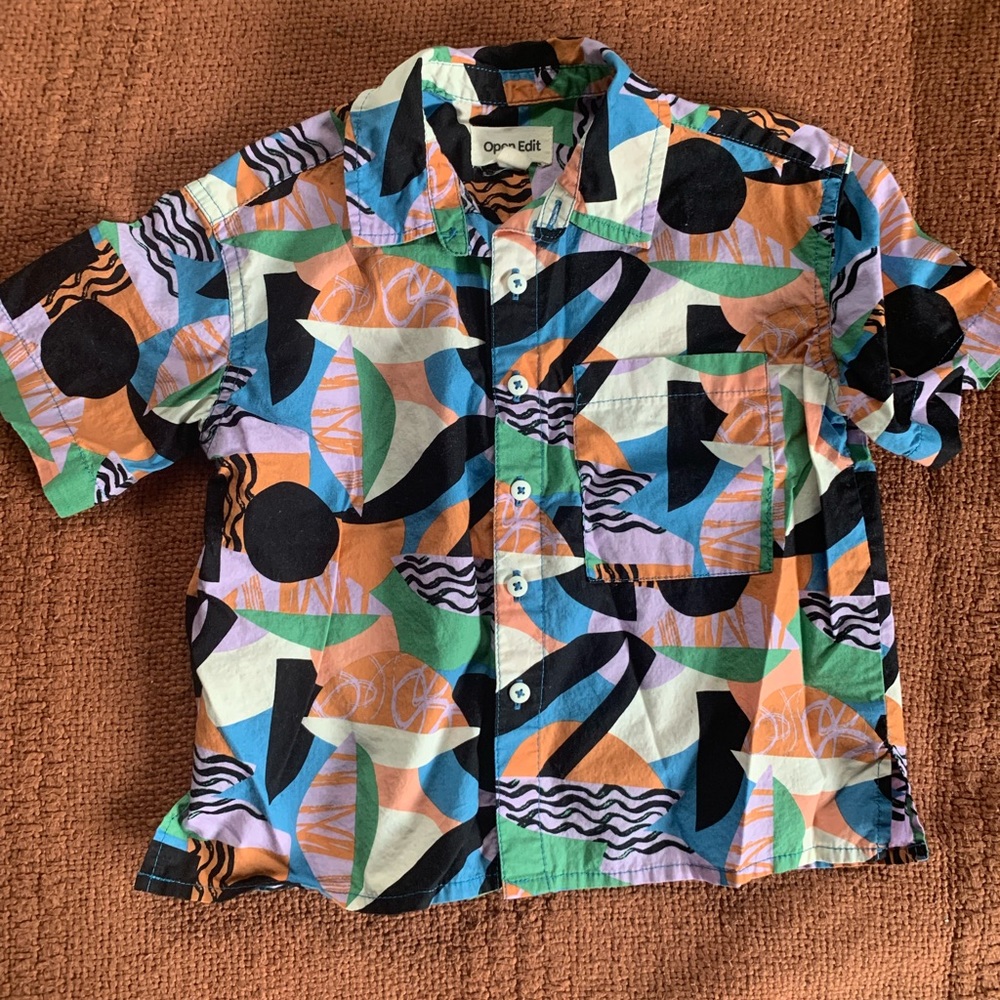 Open edit button up shirt